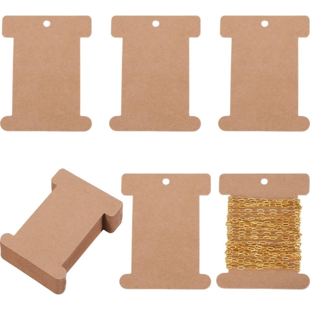 50Pcs Cardboard Spool Bulk Fla - Pearl Trim Chain recension och pris