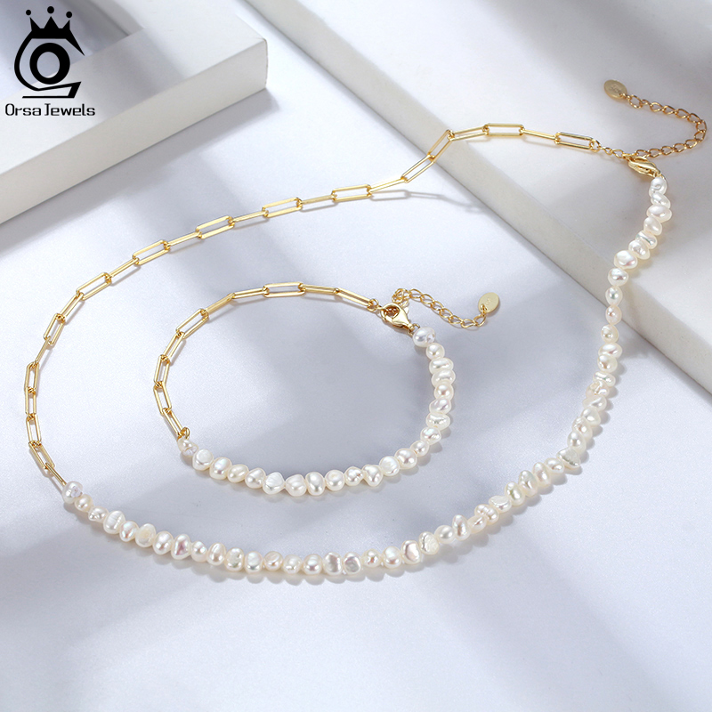 ORSA JEWELS Half Pearl Chain C - Pearl Trim Chain recension och pris