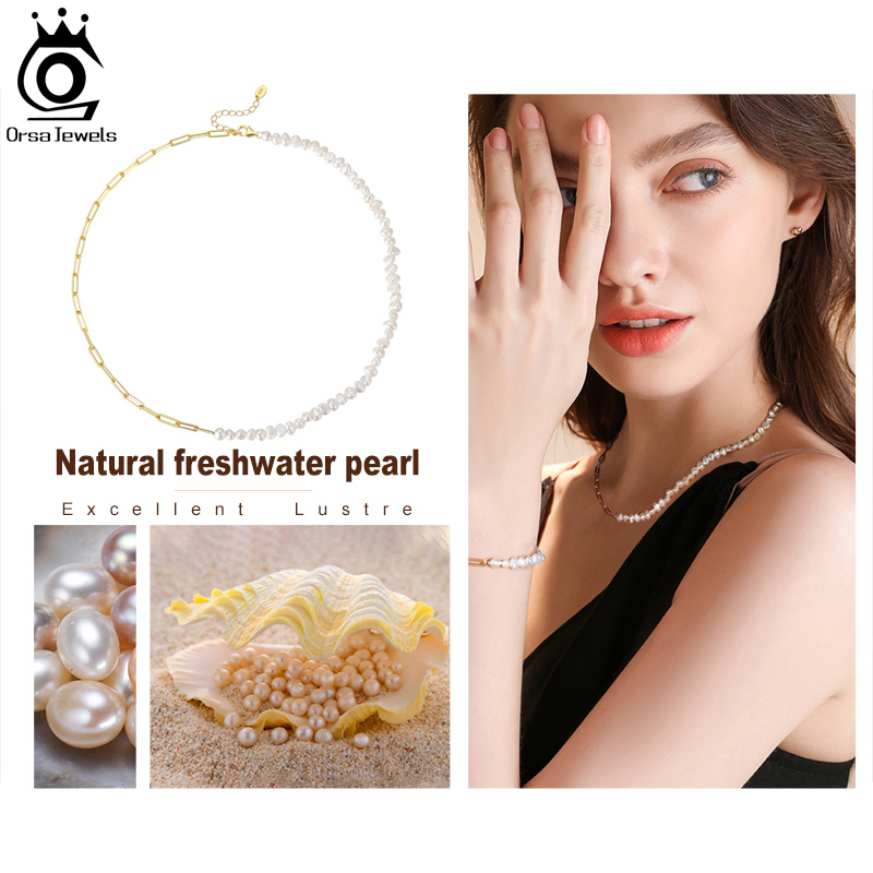 ORSA JEWELS Half Pearl Chain C - Pearl Trim Chain recension och pris