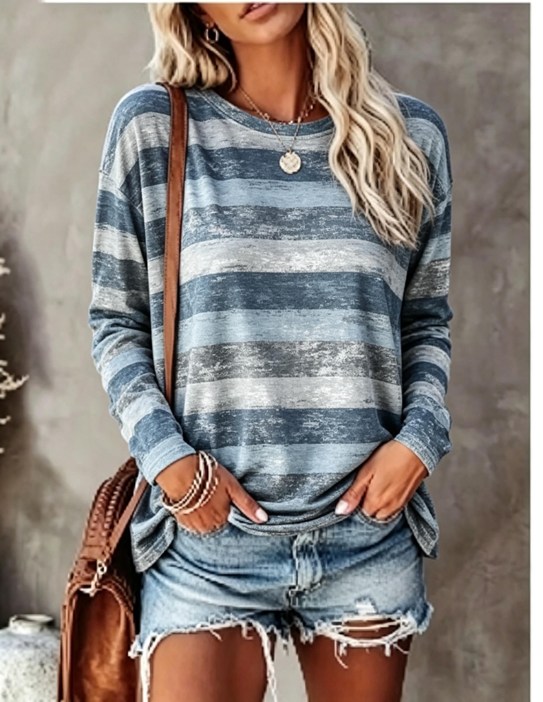 Women Long Sleeve T‑Shirt Vint - Embellish Knit recension och pris
