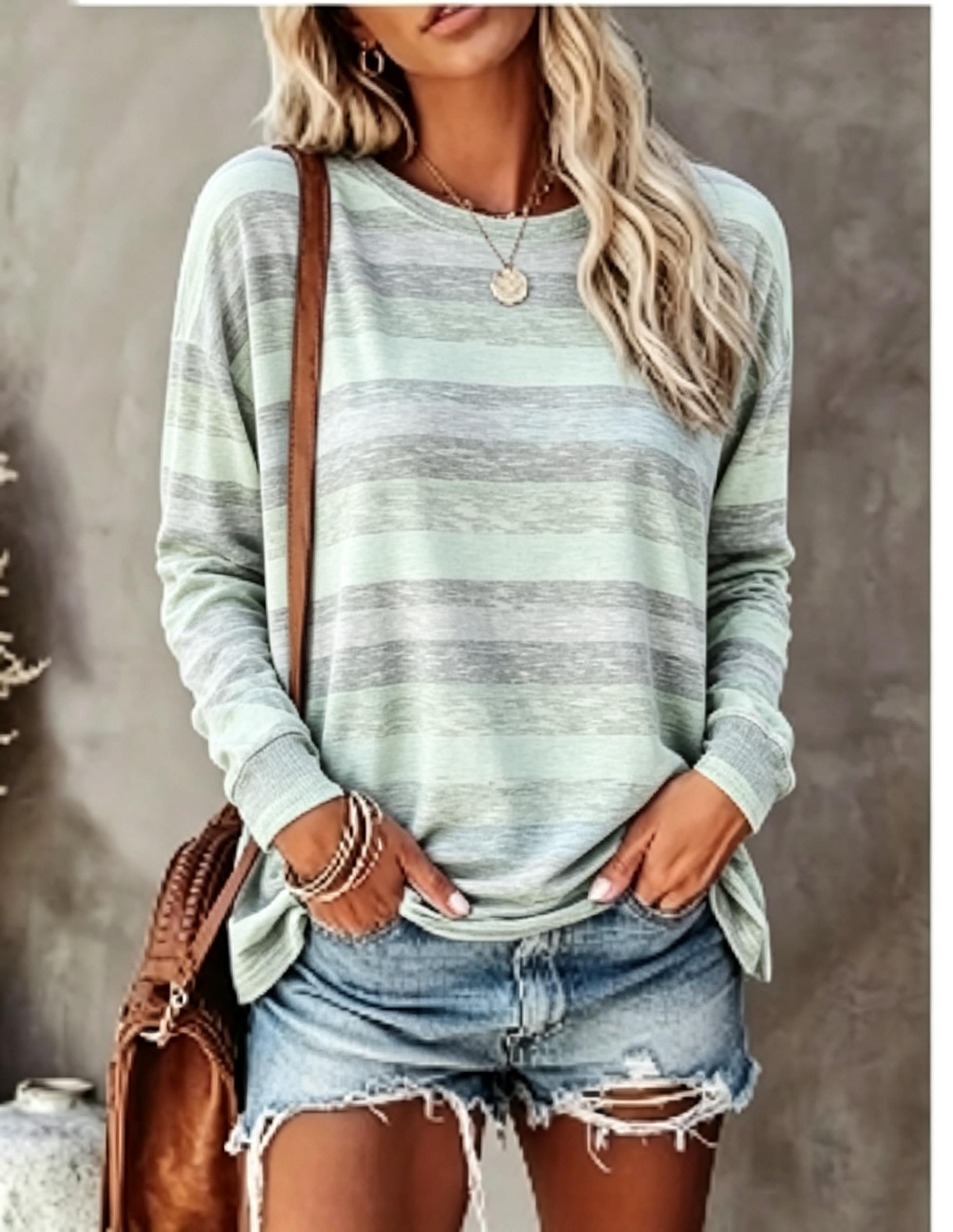 Women Long Sleeve T‑Shirt Vint - Embellish Knit recension och pris