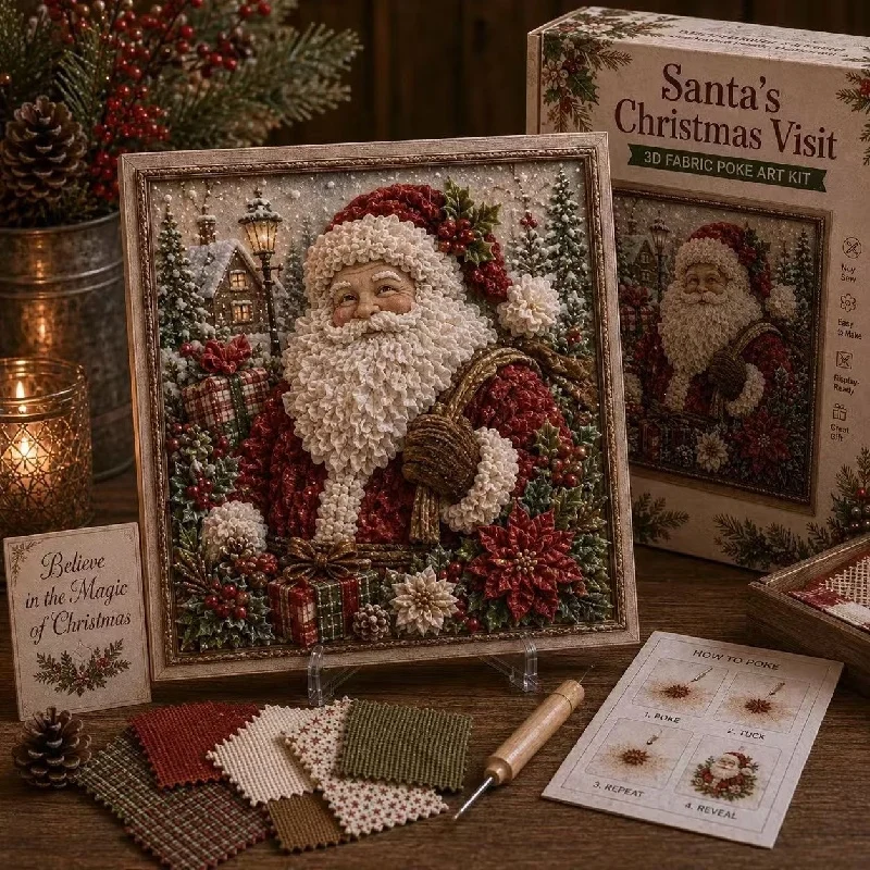 Vintage Christmas Fabric Poke  - Embroidery Craft recension och pris